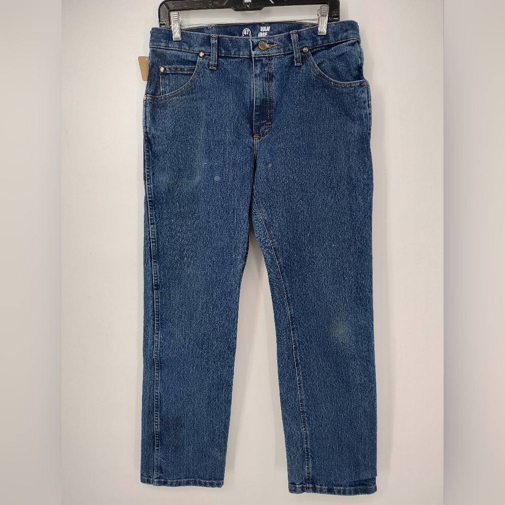 Wrangler Men's 47 Regular Fit Bootcut Blue Jeans 31x32